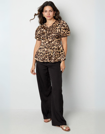 Kira bluse leopard