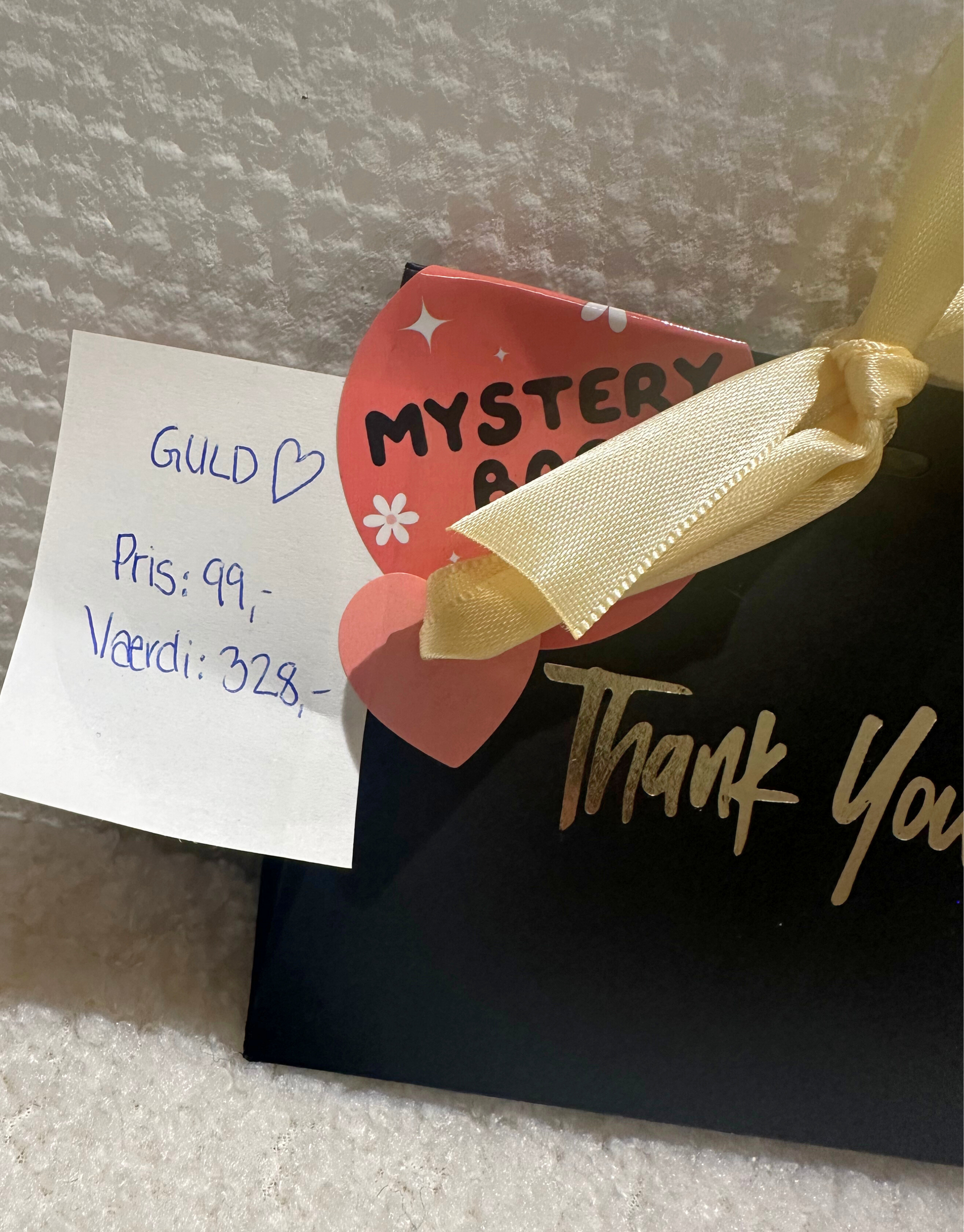 Mystery bag med guld smykker til kun 99,- men du får altså værdi for hele 328,-