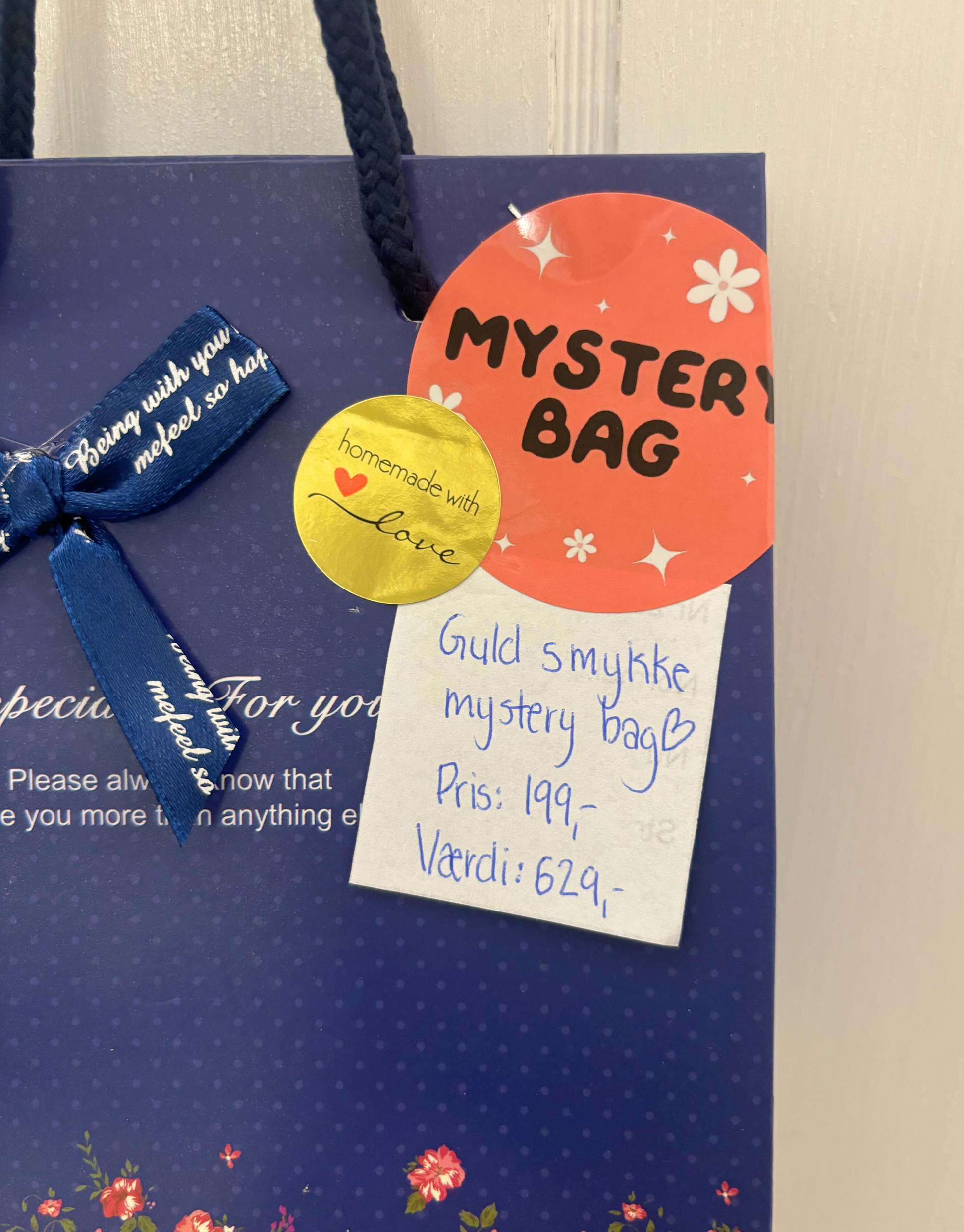 Mystery bag med guld smykker til kun 199,- men du får altså værdi for hele 629,-