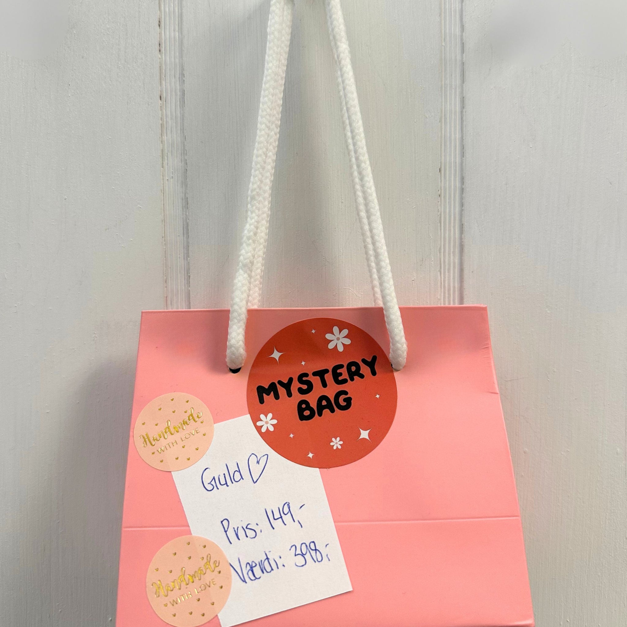 Mystery bag med guld smykker til kun 149,- men du får altså værdi for 398,- 