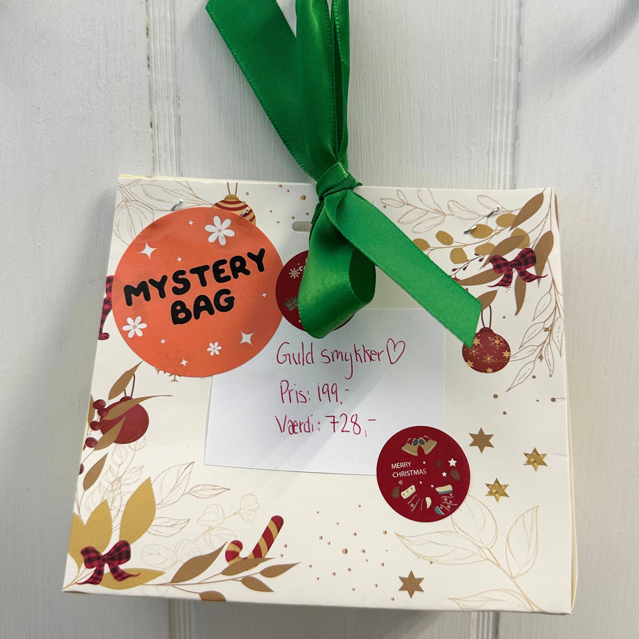 Mystery bag med guld smykker til kun 199,- men du får altså værdi for 728,- 