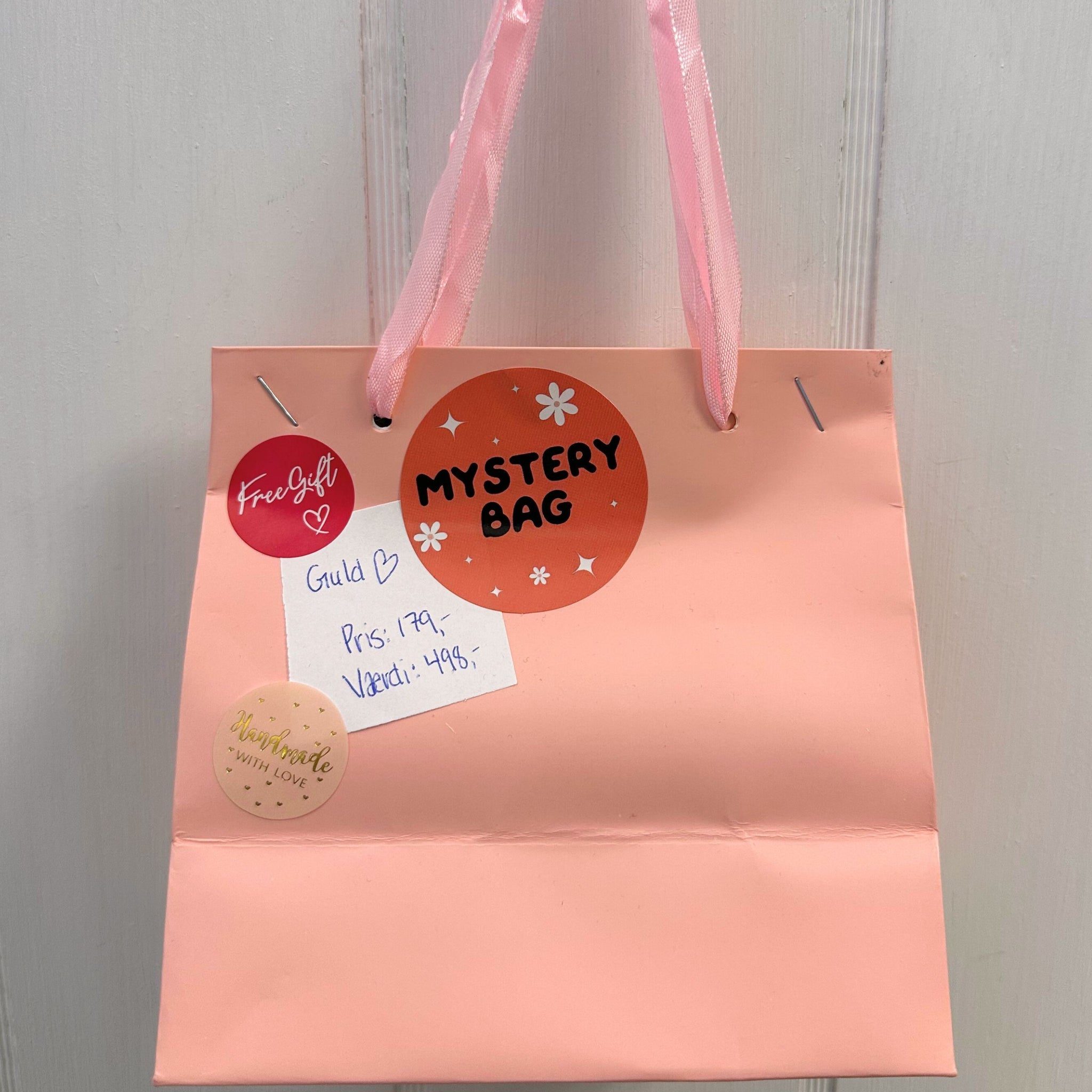 Mystery bag med guld smykker til kun 179,- men du får altså værdi for 498,-